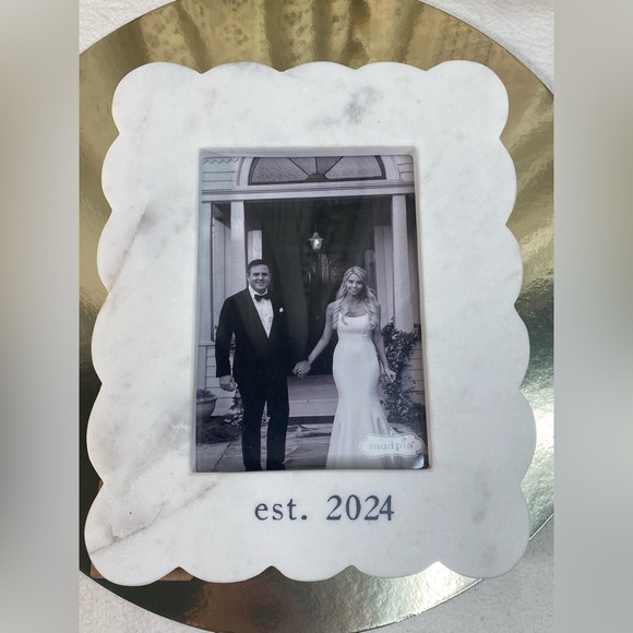 Mud Pie Marble Picture Frame - Picture 2 of 4